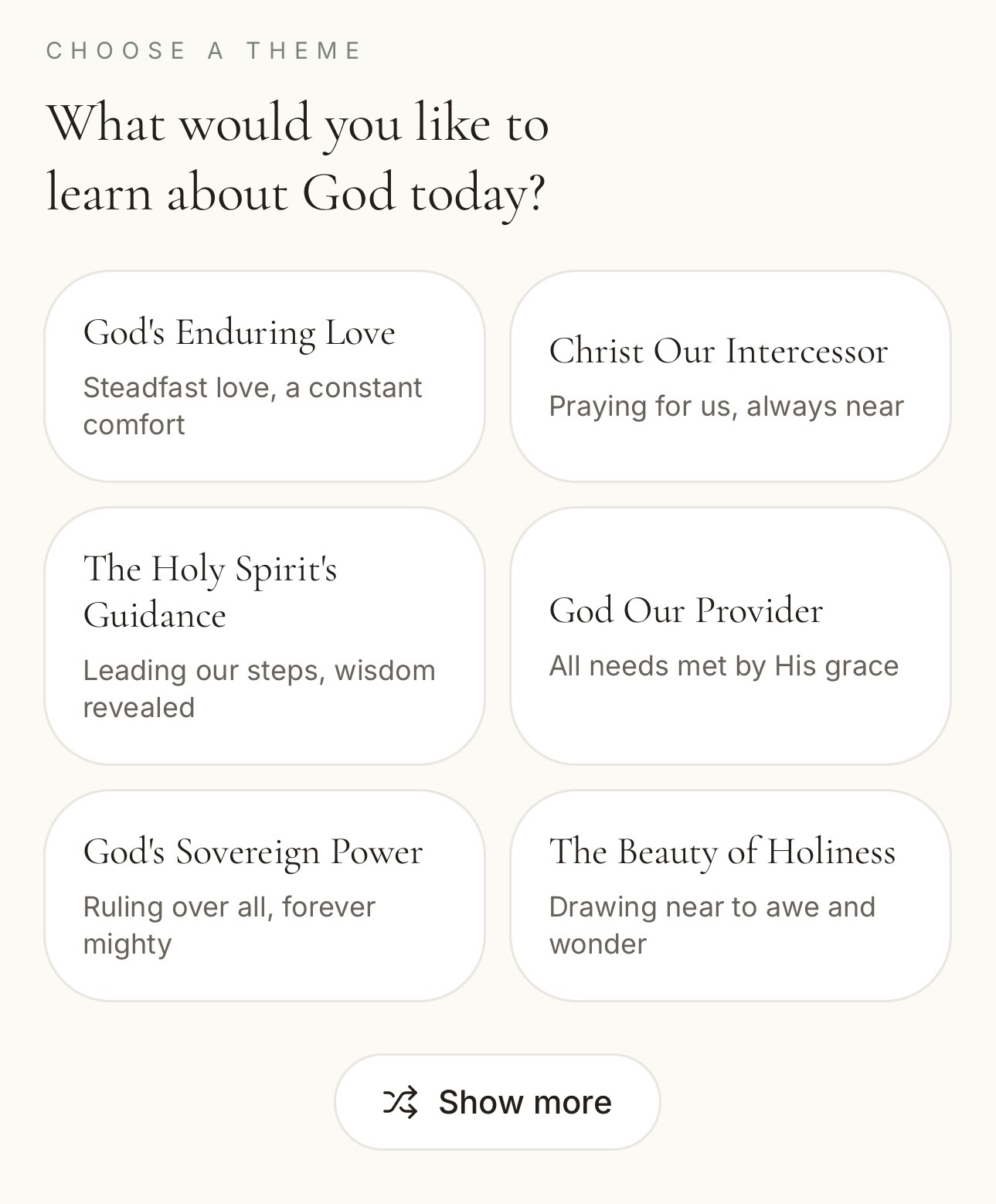 Choose a theme